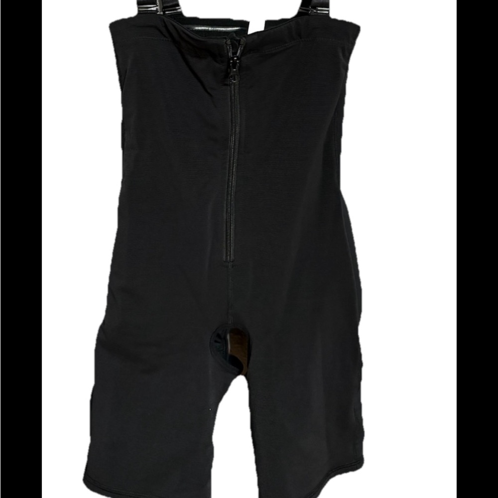 Shape Your Body Shapewear Adjustable Removable Straps Front Zipper  Black M,